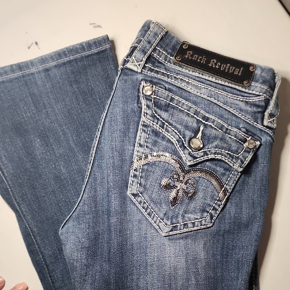 Rock Revival Sasha Boot Cut Jeans Size 28